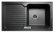 Мойка для кухни прямоугольная Буль-Буль Orlean врезная Магранит светло-черный 112080004