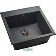 Мойка для кухни прямоугольная Буль-Буль Bodrum 510 врезная Магранит светло-черный 116050004