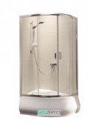 Душова кабіна Radaway Premium Plus E1700 120х90 см профіль хром прозоре скло 30483-01-01N