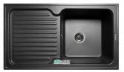 Мийка для кухні прямокутна Буль-Буль Orlean врізна Маграніт світло-чорний 112080004