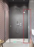 Стенка душевая Radaway Torrenta DWJS 493 мм профиль хром прозрачное стекло 320493-01-01