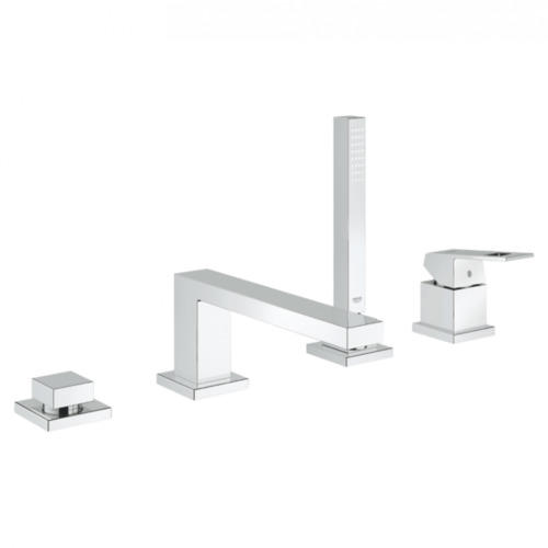 Смеситель для ванны Grohe Eurocube однорычажный на 4 отверстия с душевой лейкой хром 19897001