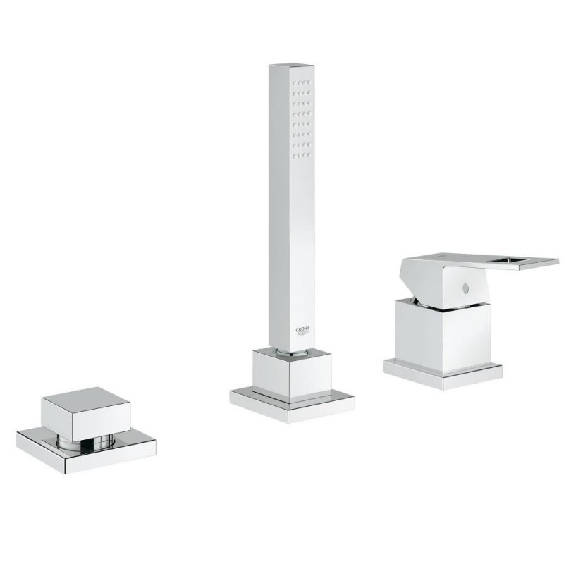 Смеситель для ванной Grohe Eurocube без излива однорычажный на 3 отверстия хром 19966000