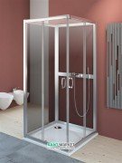 Комплект задних стенок Radaway Premium Plus 2S 90 см профиль хром стекло графит 33433-01-05N