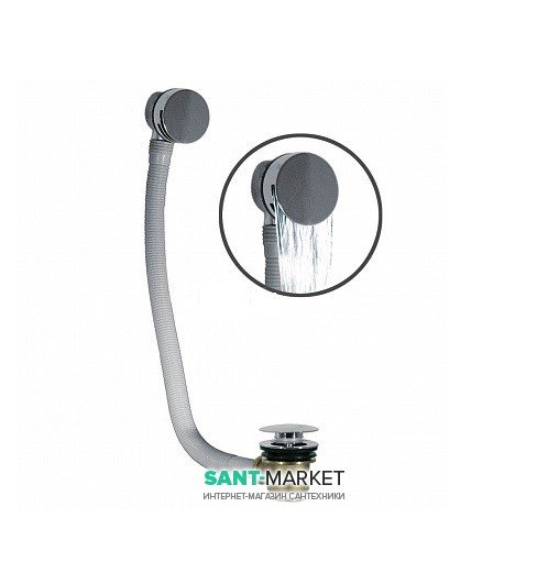 Слив-перелив для ванны Tres Cascade хром 13453430