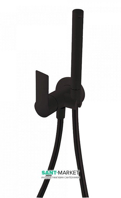 Змішувач для біде Tres Max з гігієнічним душем чорний матовий 134123NM