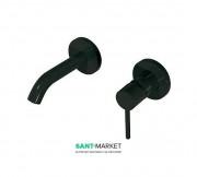 Змішувач для раковини Tres Study Exclusive настінний змішувач чорний матовий 26220080NM