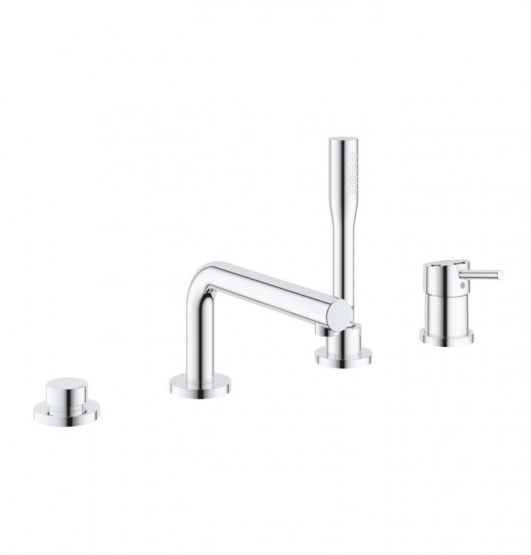 Змішувач для ванни Grohe Concetto New на 4 отвори з ручним душем і перемикачем хром 19576002