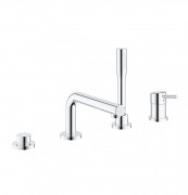 Смеситель для ванны Grohe Concetto New на 4 отверстия с ручным душем и переключателем хром 19576002