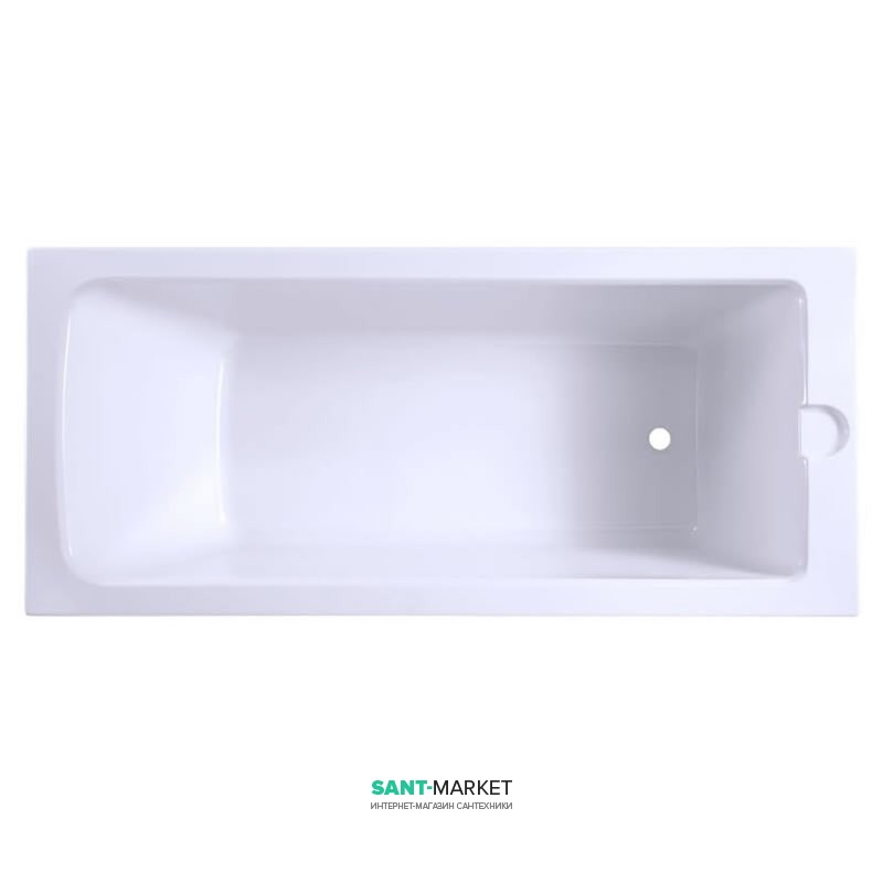 Ванна акрилова вбудована Burlington Arundel 180x80 см з ніжками білий Е17