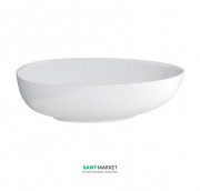 Ванна каменная отдельностоящая Burlington Teadrop Grande 191x82 см белый M11FCS