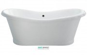 Ванна акриловая свободностоящая Burlington Boat/Admiral 177.5x88.5 см белый T6C