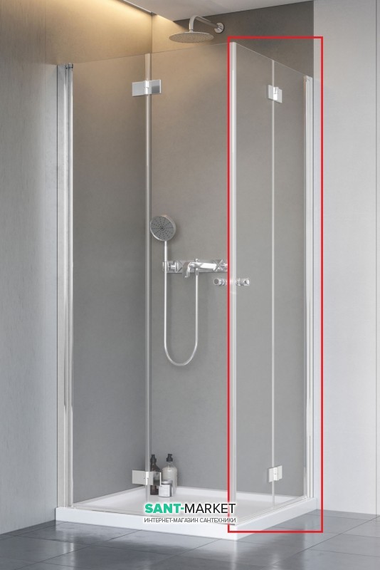 Душові двері Radaway Nes KDD B 100 права профіль хром прозоре скло 10024100-01-01R