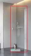 Душевая дверь Radaway Nes KDJ I 80 правая профиль хром прозрачное стекло 10022080-01-01R