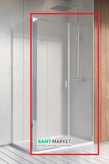 Душові двері Radaway Nes KDS II 100 права профіль хром прозоре скло 10033100-01-01R