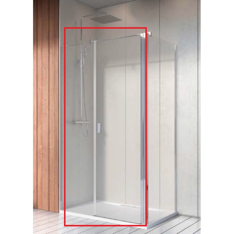 Душевая дверь Radaway Nes KDS II 120 левая профиль хром прозрачное стекло 10033120-01-01L