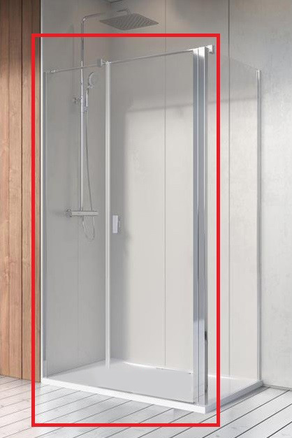 Душові двері Radaway Nes KDS II 90 ліва профіль хром прозоре скло 10033090-01-01L