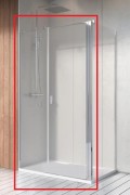 Душевая дверь Radaway Nes KDS II 90 левая профиль хром прозрачное стекло 10033090-01-01L