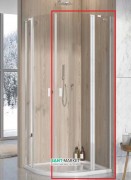 Душевая дверь Radaway Nes PDD II 80 правая профиль хром прозрачное стекло 10030080-01-01R