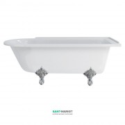 Ванна акриловая пристенная Burlington Hampton правосторонняя 169x75 см белый E14