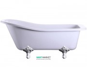 Ванна акриловая свободностоящая Burlington Harewood Slipper 169x73 см белый E1