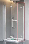 Душові двері Radaway Nes KDD B 90 права профіль хром прозоре скло 10024090-01-01R