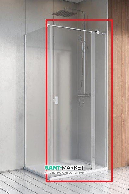 Душевая дверь Radaway Nes KDJ II 90 правая профиль хром прозрачное стекло 10032090-01-01R