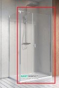Душові двері Radaway Nes KDS I 140 права профіль хром прозоре скло 10023140-01-01R