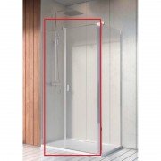 Душові двері Radaway Nes KDS II 120 ліва профіль хром прозоре скло 10033120-01-01L