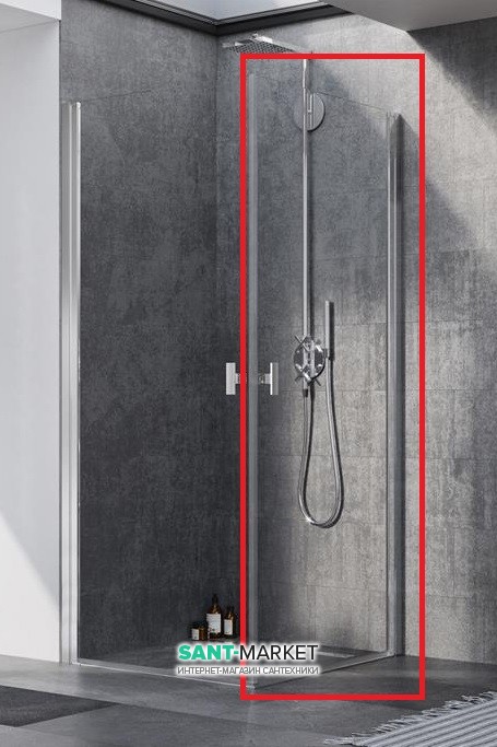 Душевая дверь Radaway Nes KDD I 80 правая профиль хром прозрачное стекло 10021080-01-01R