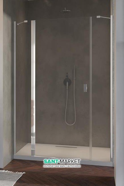 Душові двері Radaway Nes DWJS 140 ліва профіль хром прозоре скло 10038140-01-01L