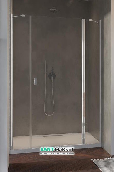 Душевая дверь Radaway Nes DWJS 140 правая профиль хром прозрачное стекло 10038140-01-01R