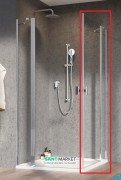 Душові двері Radaway Nes KDD II 90 права профіль хром прозоре скло 10031090-01-01R