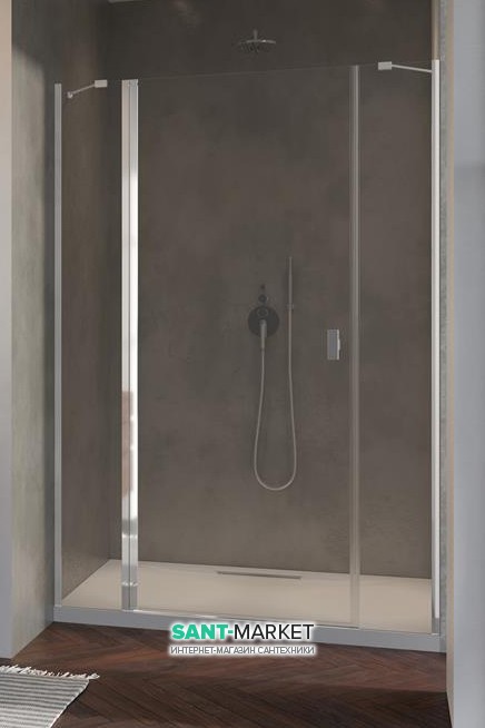 Душові двері Radaway Nes DWJS 120 ліва профіль хром прозоре скло 10038120-01-01L