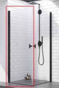 Душевая дверь Radaway Nes Black KDD I 90 левая чёрный профиль прозрачное стекло 10021090-54-01L