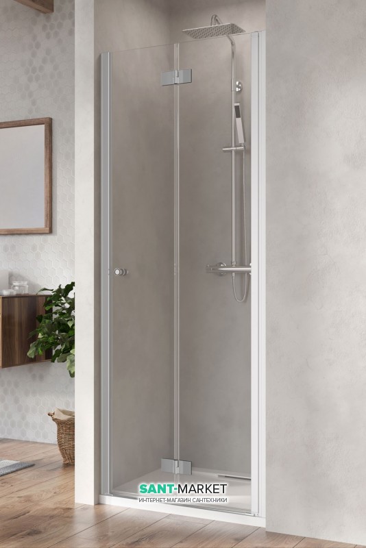 Душові двері Radaway Nes DWB 80 права профіль хром прозоре скло 10029080-01-01R