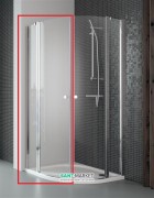 Душевая дверь Radaway Eos II PDD 90 левая профиль хром прозрачное стекло 3799471-01L