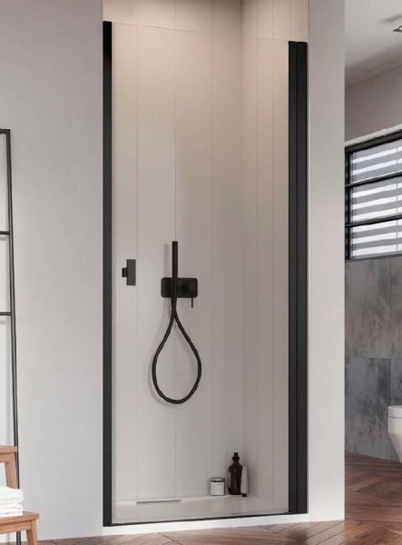 Душові двері Radaway Nes Black DWJ I 100 права чорний профіль прозоре скло 10026100-54-01R