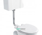 Набір труб для низького бачка: труба зливу і з'єднувальний елемент бачка Burlington латунь хром T31 CHR