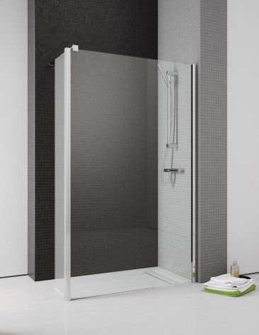 Стенка душевая Radaway Eos II Walk-in 90 правая профиль хром прозрачное стекло 3799501-01R