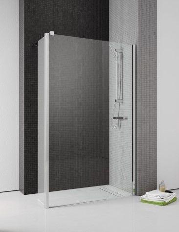 Стінка душова Radaway Eos II Walk-in 80 права профіль хром прозоре скло 3799500-01R