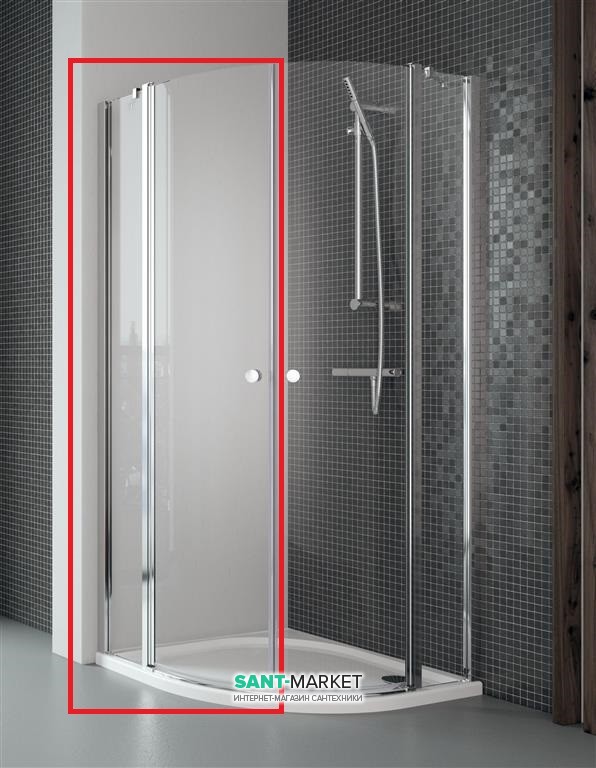 Душевая дверь Radaway Eos II PDD 90 левая профиль хром прозрачное стекло 3799471-01L