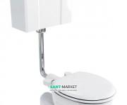 Набір труб для низького бачка: труба зливу і з'єднувальний елемент бачка Burlington латунь хром T31 CHR