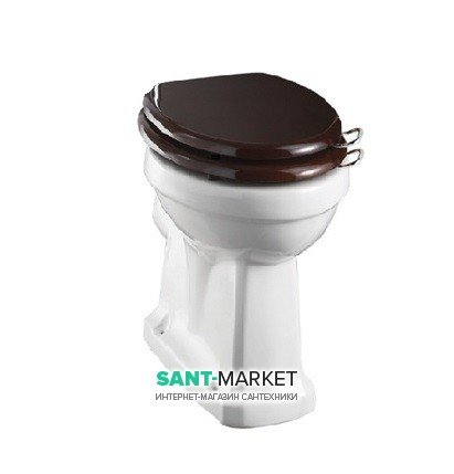 Унітаз моноблок Burlington санфарфор білий Р2