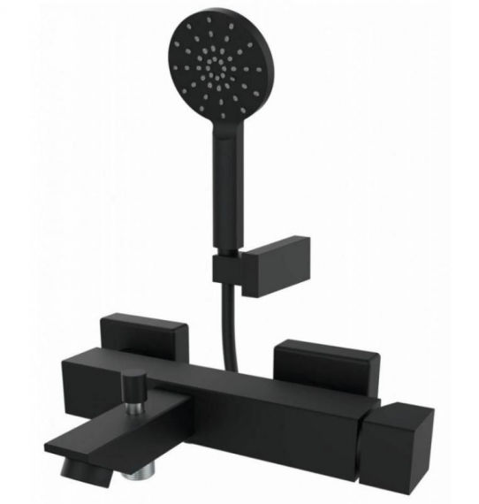 Змішувач для ванни GRB Kala Black з ручним душем чорний матовий 60225601