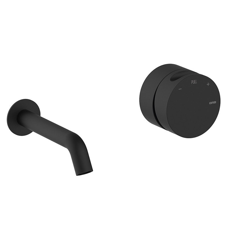 Смеситель для раковины GRB in Cool Black настенный чёрный матовый 90106002