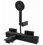 Смеситель для ванной GRB Kala Black с ручным душем чёрный матовый 60225601