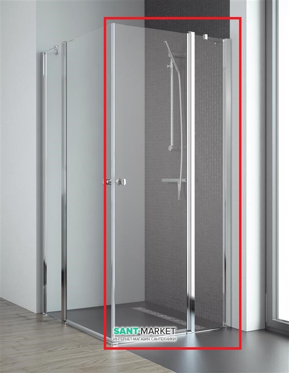 Душові двері Radaway Eos II KDD 100 права профіль хром прозоре скло 3799462-01R