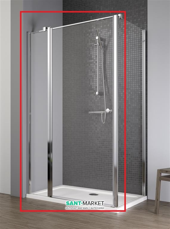 Душевая дверь Radaway Eos II KDJ 120 левая профиль хром прозрачное стекло 3799424-01L