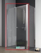 Душевая дверь Radaway Eos II KDS 120 левая профиль хром прозрачное стекло 3799484-01L